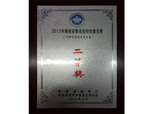 2015年湖南省職業(yè)院校技能競(jìng)賽（中職信息技術(shù)專業(yè)類）-二等獎(jiǎng)